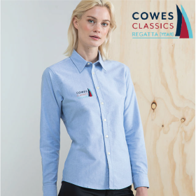 Delux Oxford Shirt, Ladies Long Sleeve (HB511) (image for) Delux Oxford Shirt, Ladies Long Sleeve (HB511)
