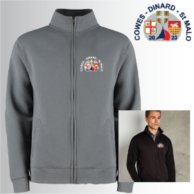 Unisex Full Zip Collared Sweat Shirt (UC512) (image for) Unisex Full Zip Collared Sweat Shirt (UC512)