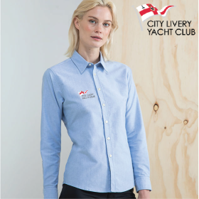 Delux Oxford Shirt, Ladies Long Sleeve (HB511) (image for) Delux Oxford Shirt, Ladies Long Sleeve (HB511)