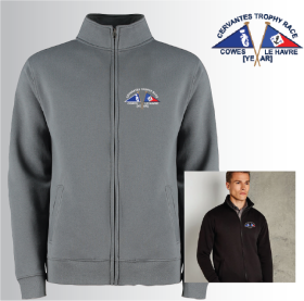 Unisex Full Zip Collared Sweat Shirt (UC512) (image for) Unisex Full Zip Collared Sweat Shirt (UC512)