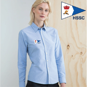 Delux Oxford Shirt, Ladies Long Sleeve (HB511) (image for) Delux Oxford Shirt, Ladies Long Sleeve (HB511)