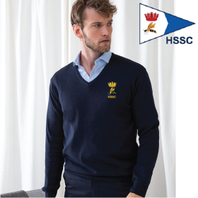 Mens 12 Gauge V-neck Jumper (HB720) (image for) Mens 12 Gauge V-neck Jumper (HB720)