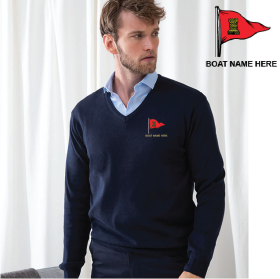 OW Mens 12 Gauge V-neck Jumper (HB720) (image for) OW Mens 12 Gauge V-neck Jumper (HB720)