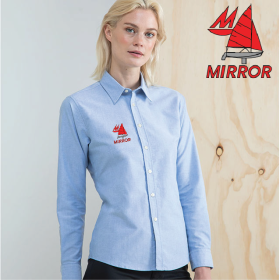 Delux Oxford Shirt, Ladies Long Sleeve (HB511) (image for) Delux Oxford Shirt, Ladies Long Sleeve (HB511)