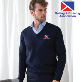 Mens 12 Gauge V-neck Jumper (HB720) (image for) Mens 12 Gauge V-neck Jumper (HB720)