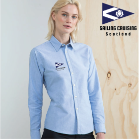 Delux Oxford Shirt, Ladies Long Sleeve (HB511) (image for) Delux Oxford Shirt, Ladies Long Sleeve (HB511)