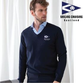 Mens 12 Gauge V-neck Jumper (HB720) (image for) Mens 12 Gauge V-neck Jumper (HB720)