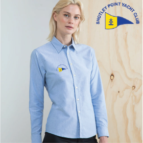 Delux Oxford Shirt, Ladies Long Sleeve (HB511) (image for) Delux Oxford Shirt, Ladies Long Sleeve (HB511)