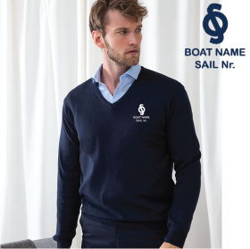 Mens 12 Gauge V-neck Jumper (HB720) (image for) Mens 12 Gauge V-neck Jumper (HB720)