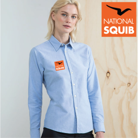 Ladies Delux Oxford Shirt, Long Sleeve (HB511) (image for) Ladies Delux Oxford Shirt, Long Sleeve (HB511)