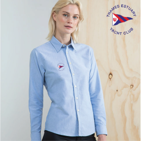 Delux Oxford Shirt, Ladies Long Sleeve (HB511) (image for) Delux Oxford Shirt, Ladies Long Sleeve (HB511)