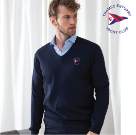 Mens 12 Gauge V-neck Jumper (HB720) (image for) Mens 12 Gauge V-neck Jumper (HB720)