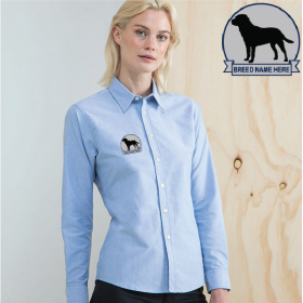 Delux Oxford Shirt, Ladies Long Sleeve (HB511) (image for) Delux Oxford Shirt, Ladies Long Sleeve (HB511)