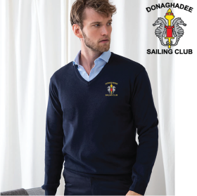 Mens 12 Gauge V-neck Jumper (HB720) (image for) Mens 12 Gauge V-neck Jumper (HB720)